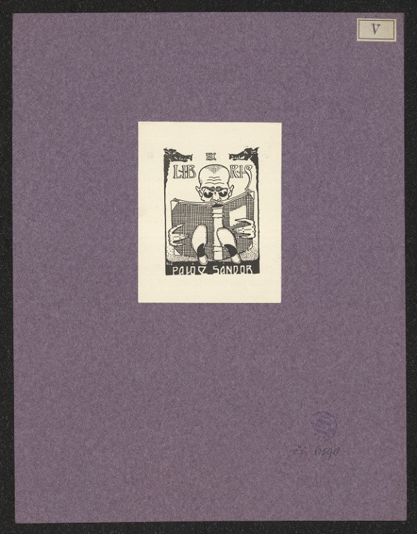 signatura W. J. – Ex libris Paló Sándor 