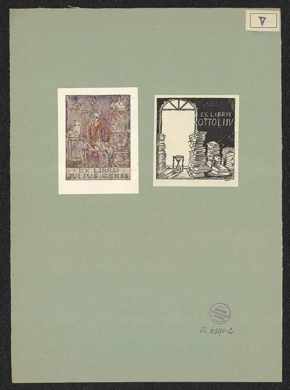 Ado Vabbe – Ex libris Julius Genss 