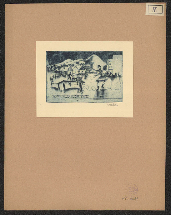 Endre Vadász – Ex libris Rituka 