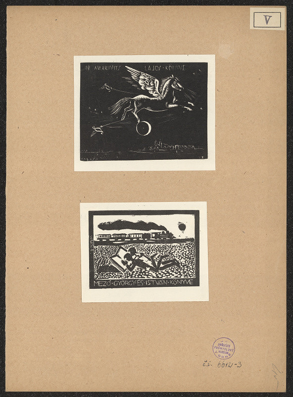 Endre Vadász – Ex libris Dr. Markovits Lajos 