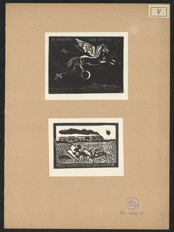 Endre Vadász – Ex libris Mezö Györgyés István 