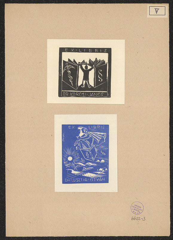 Endre Vadász – Ex libris Dr. Körösi János 