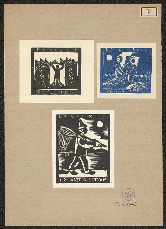 Endre Vadász – Ex libris Dr. Körösi János 