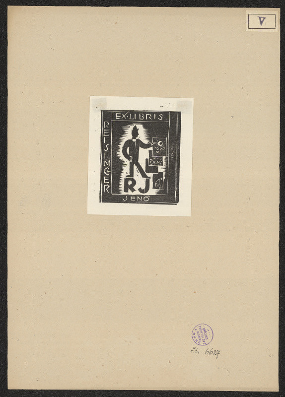 Endre Vadász – Ex libris Reisinger Jenö 