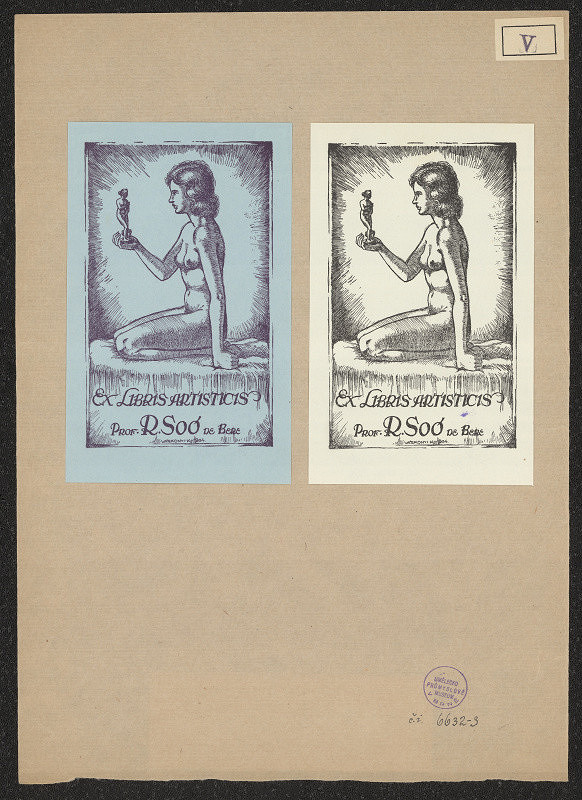 Károly Várkonyi – Ex libris articis prof. R. Soó de Bere 