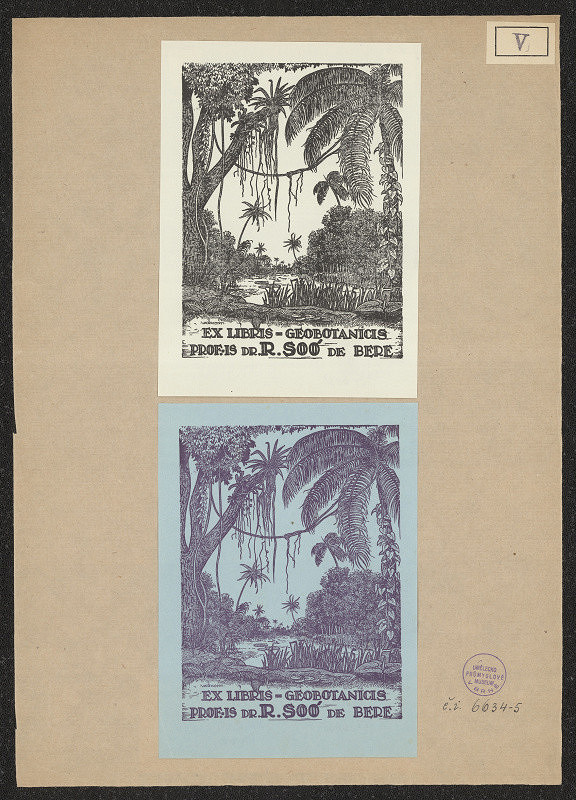 Károly Várkonyi – Ex libris geobotanicis prof. Dr. R. Soó de Bere 