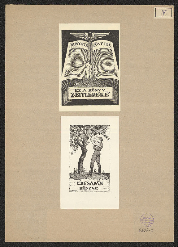 Károly Várkonyi – Ex libris Édes Apám 