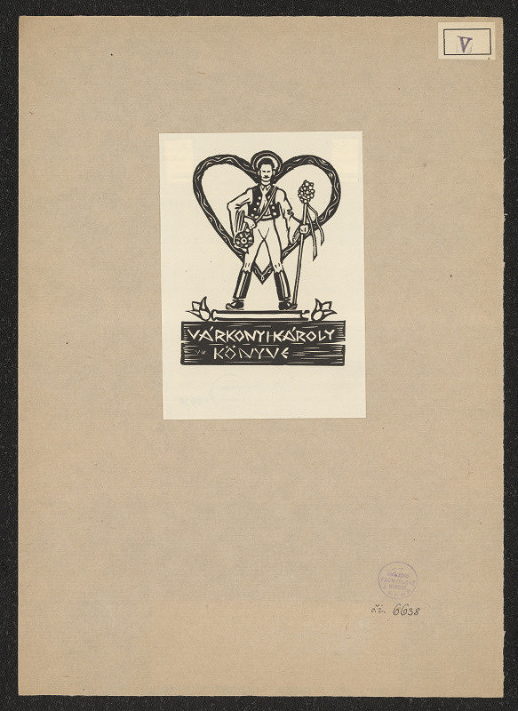 Károly Várkonyi – Ex libris Várkonyi Károly 