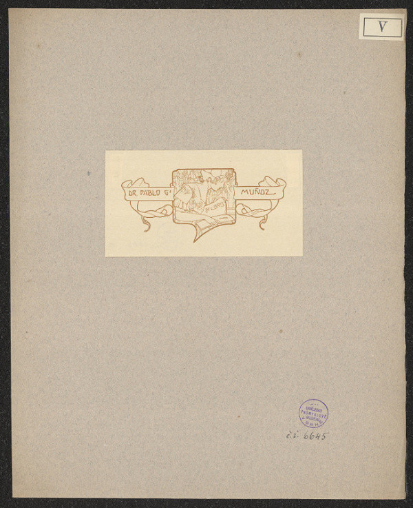 E. Varela – Ex libris Dr. Pablo G. Muňoz 
