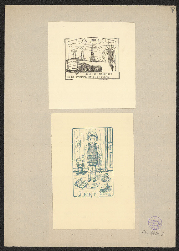 A. Van der Elst – Ex libris Gillberte 