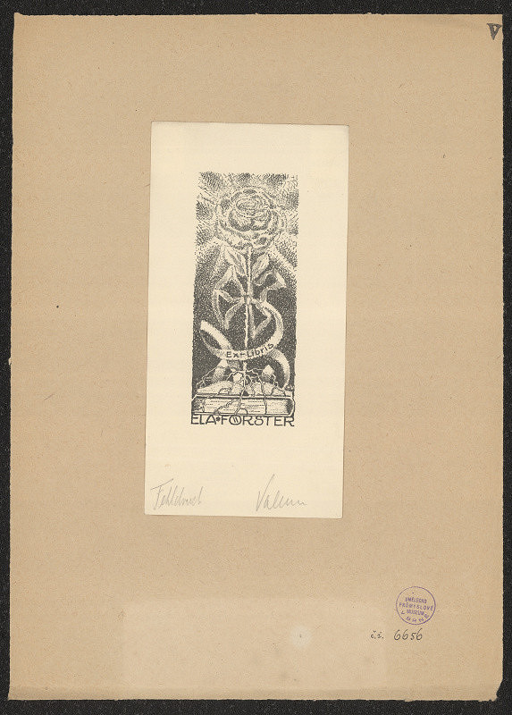 H. Vallun – Ex libris Ela Förster 