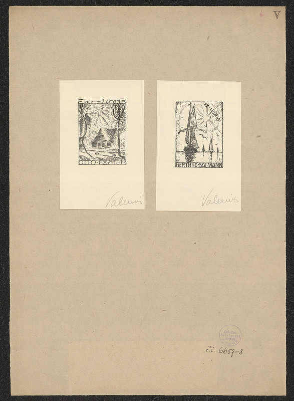 Hugo Valenins – Ex libris Otto Föster 