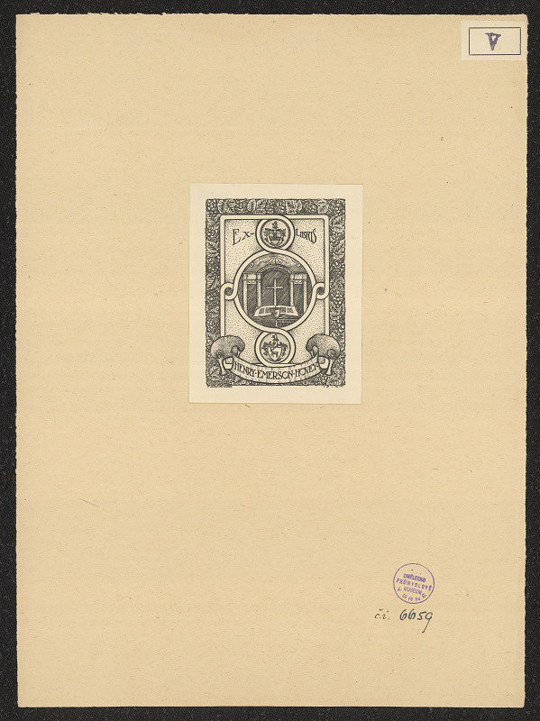 Clarence Valentine Kirby – Ex libris Henry Emerson Hovey 