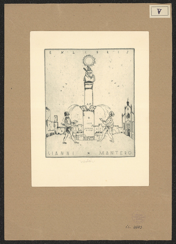 Endre Vadász – Ex libris Gianni Mantero 