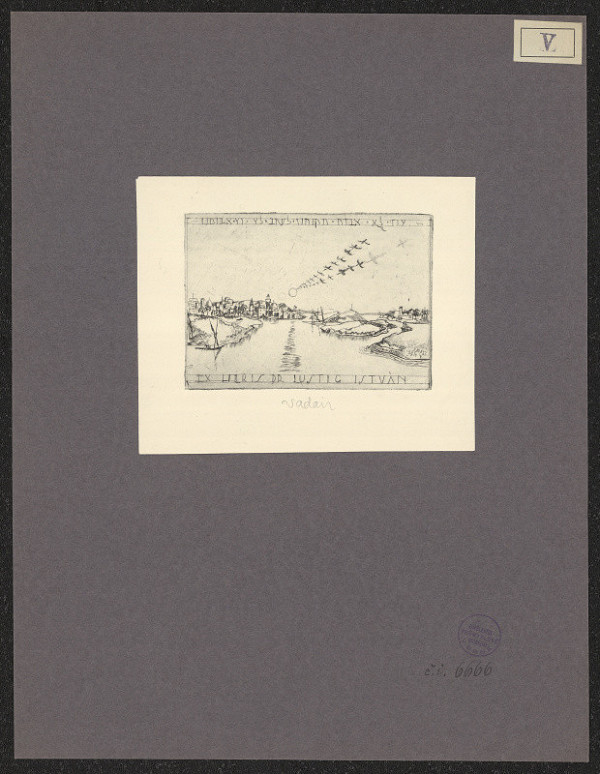 Endre Vadász – Ex libris Dr. Lustig István 