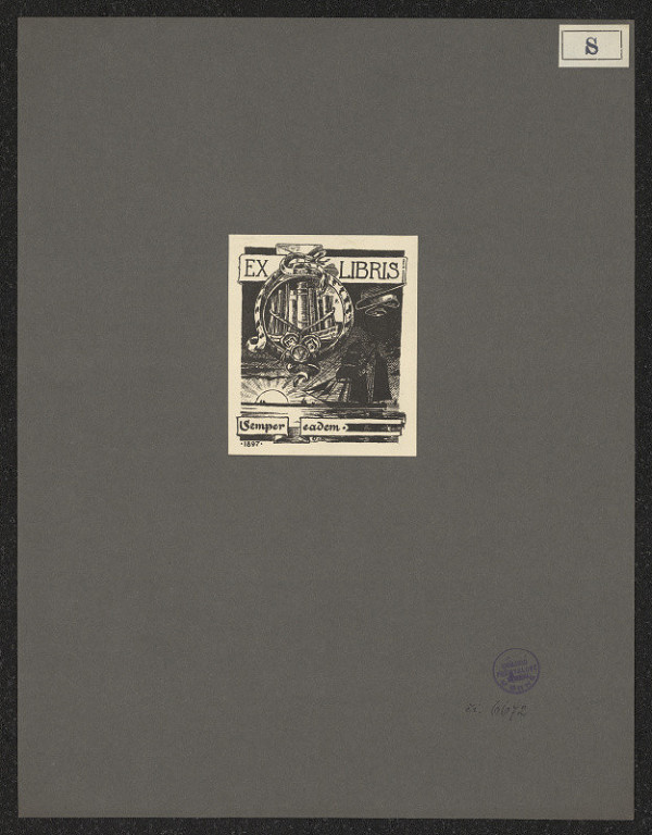 O. Schwindrazheim – Ex libris Semper eadem 