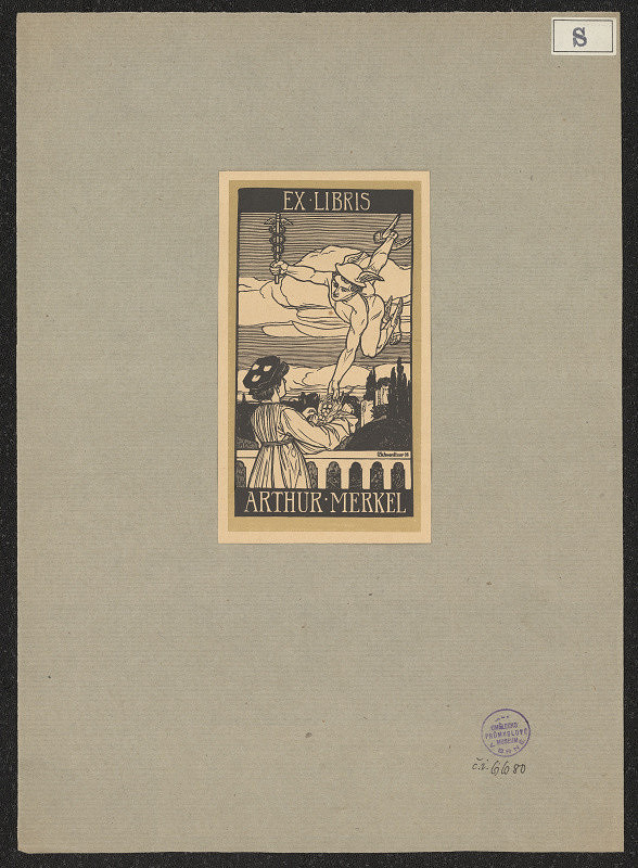 O. Schwerdtner – Ex libris Arthur Merkel 