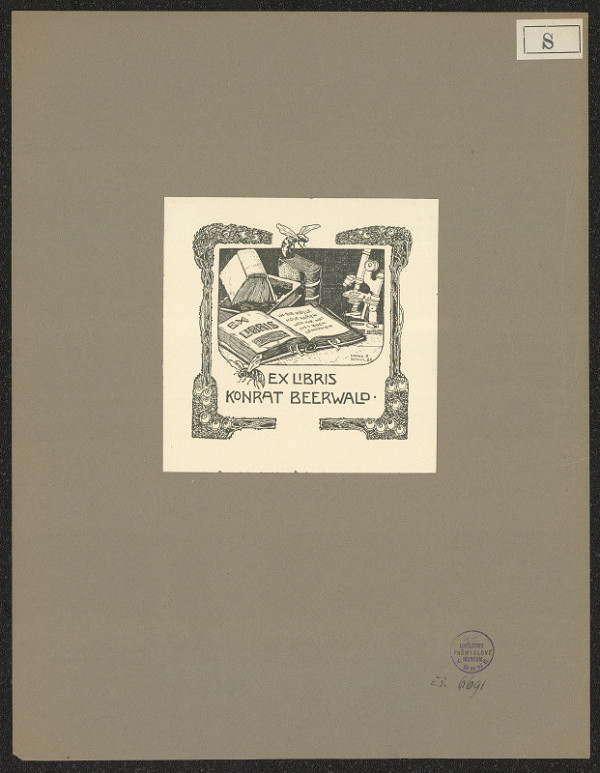 Hans Rudolf Schulze – Ex libris Konrat Beerwald 