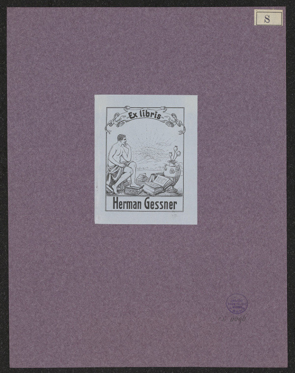 P. Schulz – Ex libris Herman Gessner 
