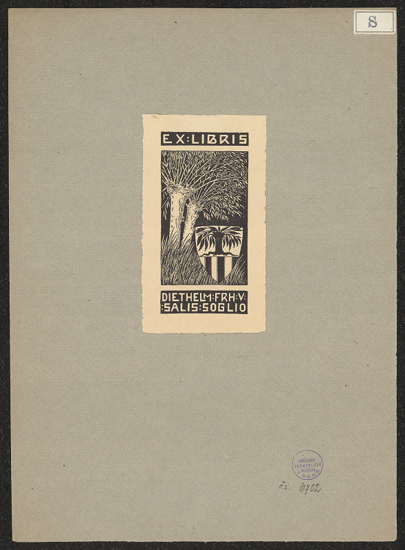D. F. v. Salis-Soglio – Ex libris Diethelm Frh. v. Salis Soglio 