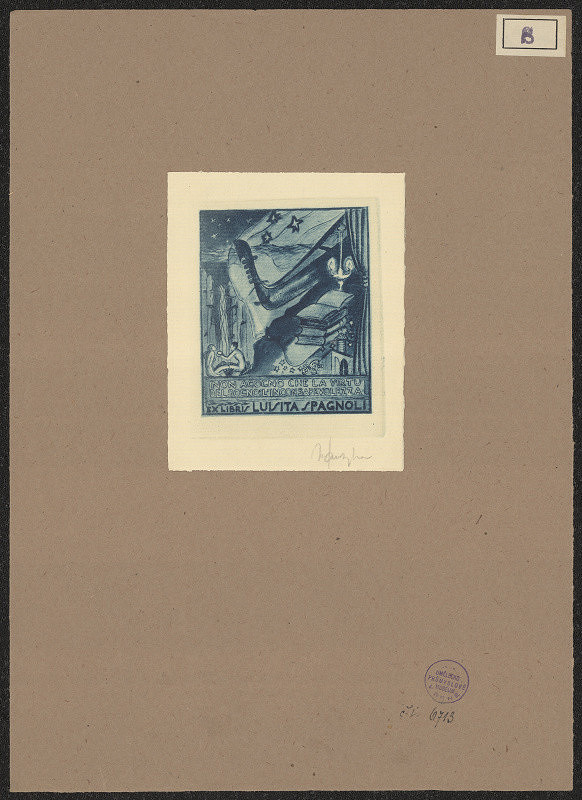 Nerone Santagiuliana – Ex libris Luisita Spagnoli 