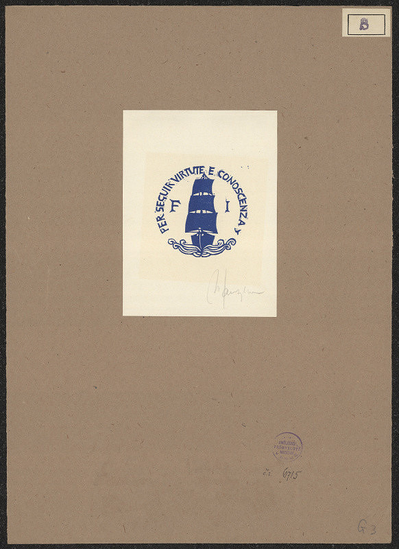 Nerone Santagiuliana – Ex libris F. I. 