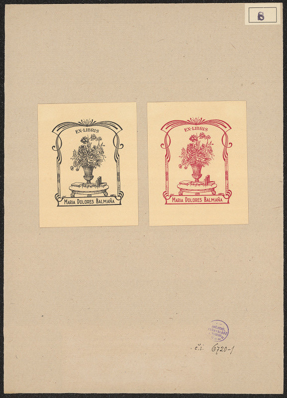 L. San José – Ex libris Maria Dolores Balmana 