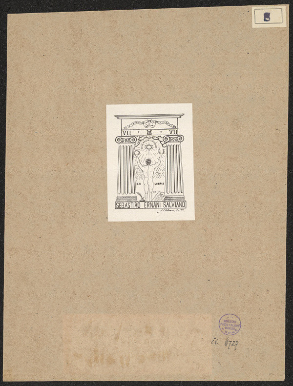 S. E. Salviano – Ex libris Sebastiao Ernani Salviano 