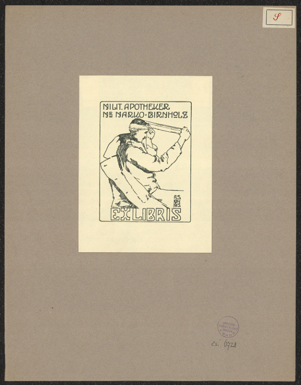 Albert Salak (Sallak) – Ex libris Marko Birnholz 