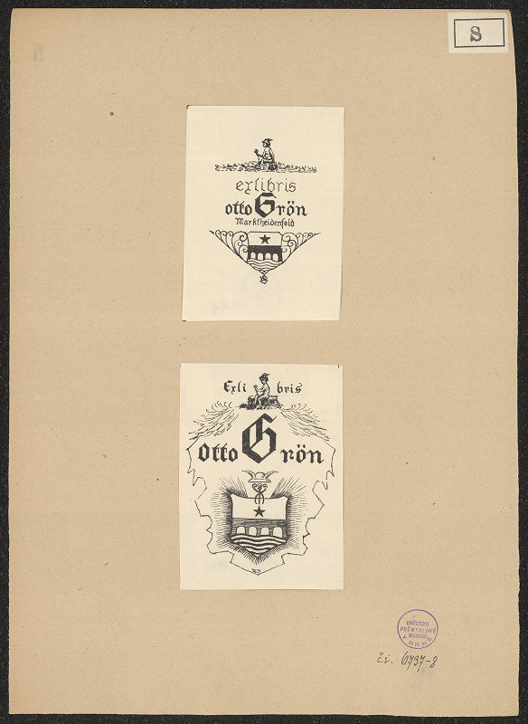 Walther Soshring – Ex libris Otto Grön 