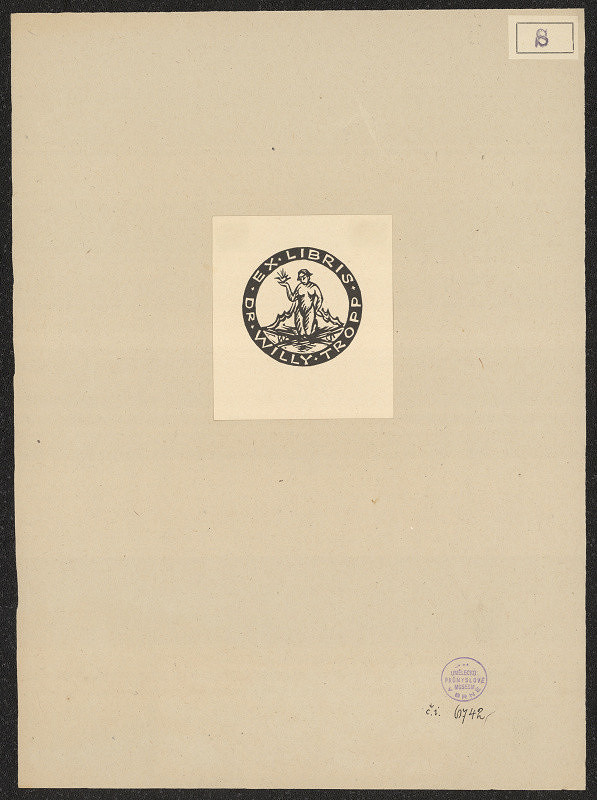 Wilhelm Sauer – Ex libris Dr. Willy Tropp 