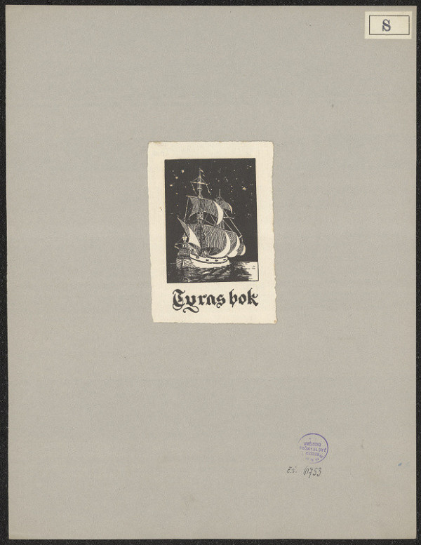 Gösta Sandqwist – Ex libris Tsuras bok 