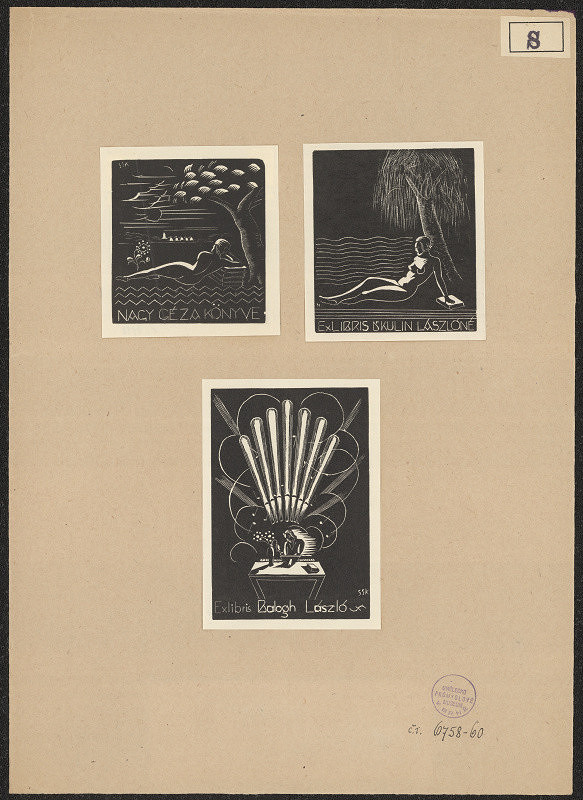 Károly Selmeczi-Skonda – Ex libris Nagy Géza 