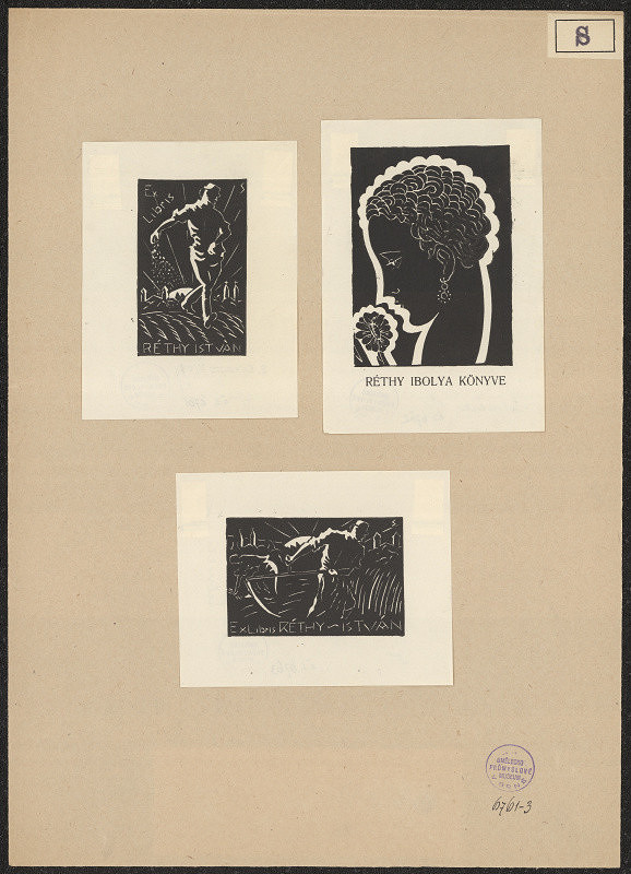 Károly Selmeczi-Skonda – Ex libris Réthy István 