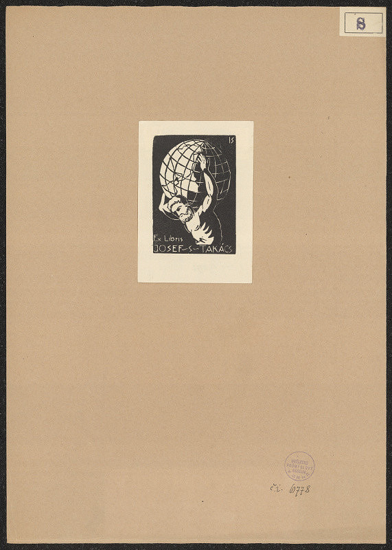 Károly Selmeczi-Skonda – Ex libris Josef Takács 