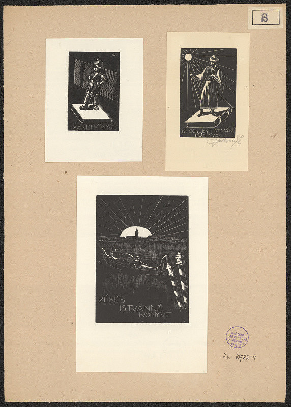 Károly Selmeczi-Skonda – Ex libris Dr. Ecsedy István 