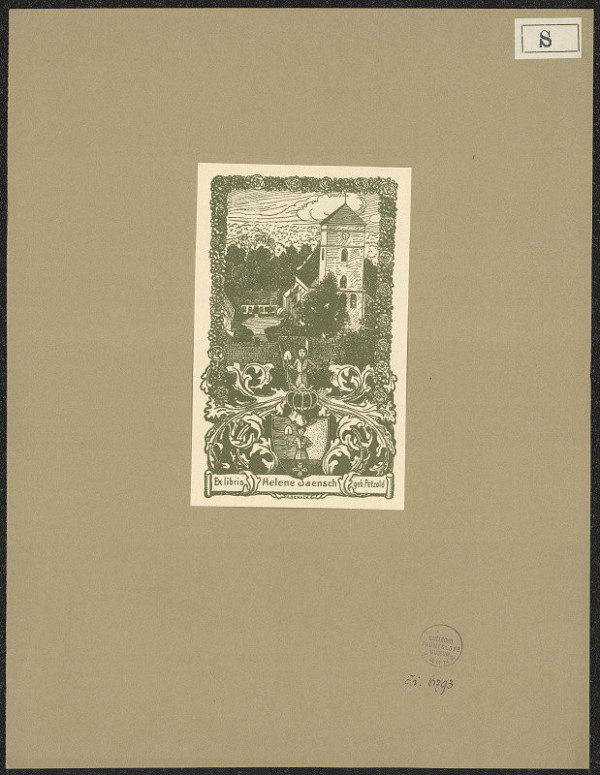 Harald Schack – Ex libris Helene Jaensch 