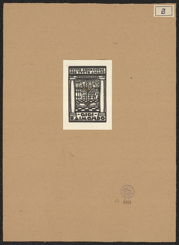 Luigi Servolini – Ex libris Gigi Raimondo 