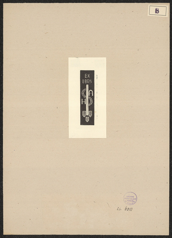 Hermanus Gerardus Jacob Schelling – Ex libris H. A. 