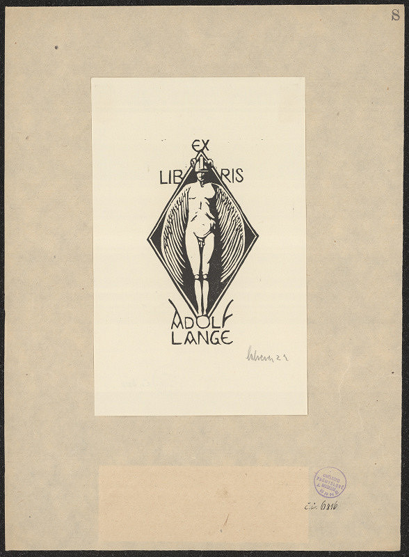 A. H. Scherer – Ex libris Adolf Lange 
