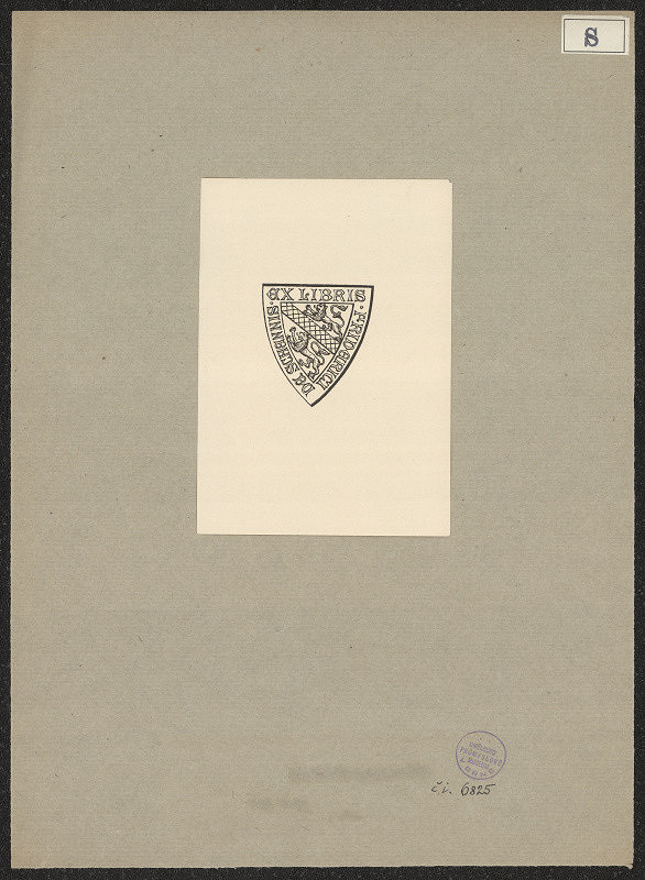 Schennis – Ex libris Friderici de Schennis 