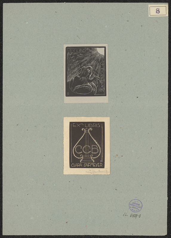 Gerard Schelpe – Ex libris Clara Cafmeyer 