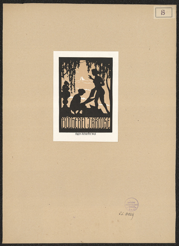 Hans Schaefer – Ex libris J. Krause 