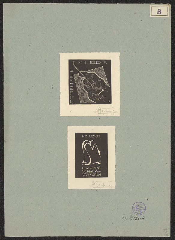 Gerard Schelpe – Exlibris G. Schelpe 