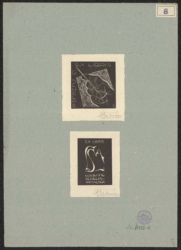 Gerard Schelpe – Exlibris Lucienne Schelpe van Acker 