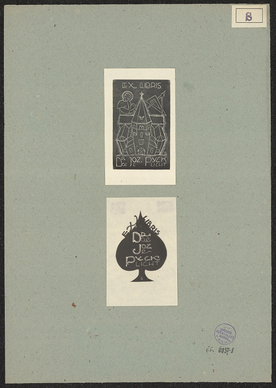 Gerard Schelpe – Exlibris Dr. Joz. Pycklicht 