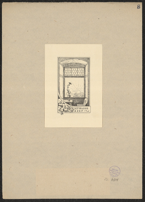 Salomon Schlatter – Exlibris Hermann Oeser 