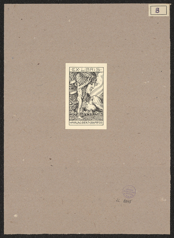 F. Schneider – Exlibris Karl Robert Schäfer 