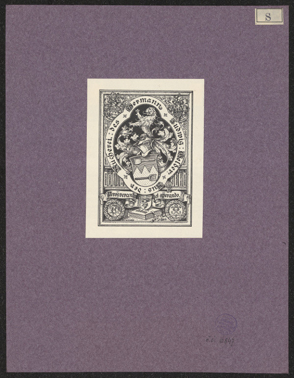 Tannenberg Schimpke – Exlibris Hermann Ludwig Gelder 