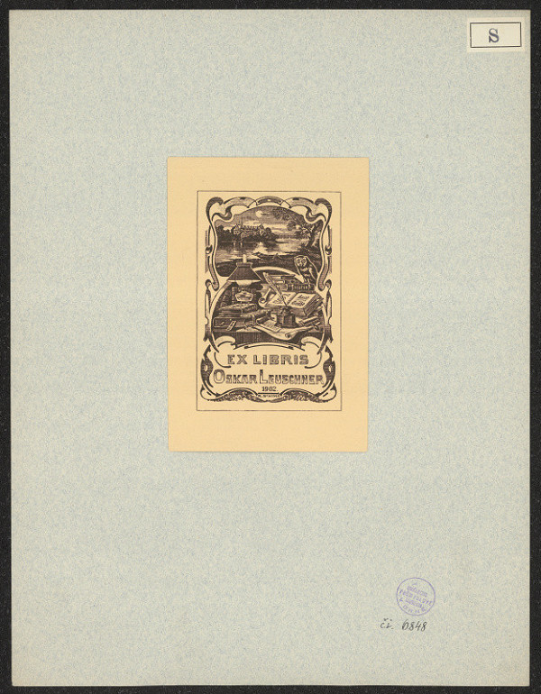 R. Schima – Exlibris Oskar Leuschner 